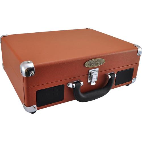 Pyle Pro PVTTBT6BR Portable Turntable with Bluetooth and USB