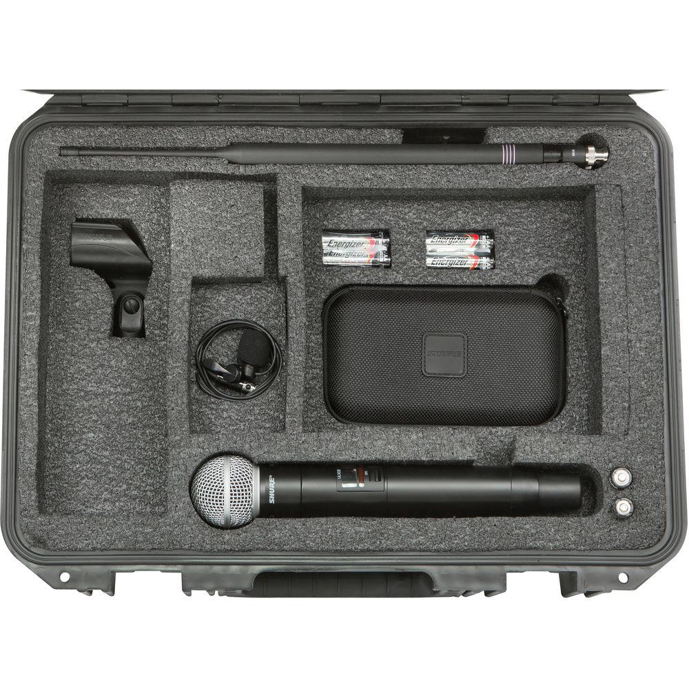 SKB Mil-Std Waterproof Case with Custom Interior for Shure BLX SLX ULX QLX ULX-D GLX-D Advanced