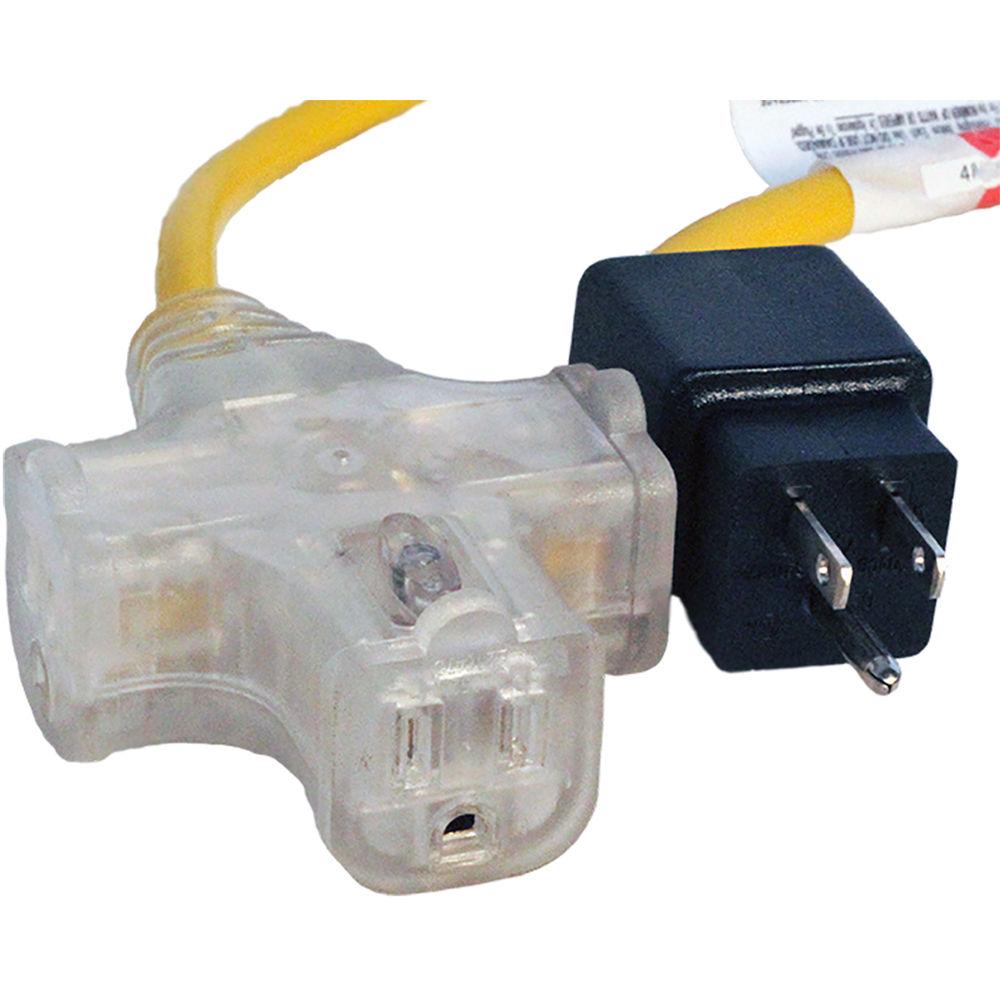 Stage Ninja 14-AWG 3-Outlet Retractable Power Reel with LED Power Indicator and Circuit Breaker