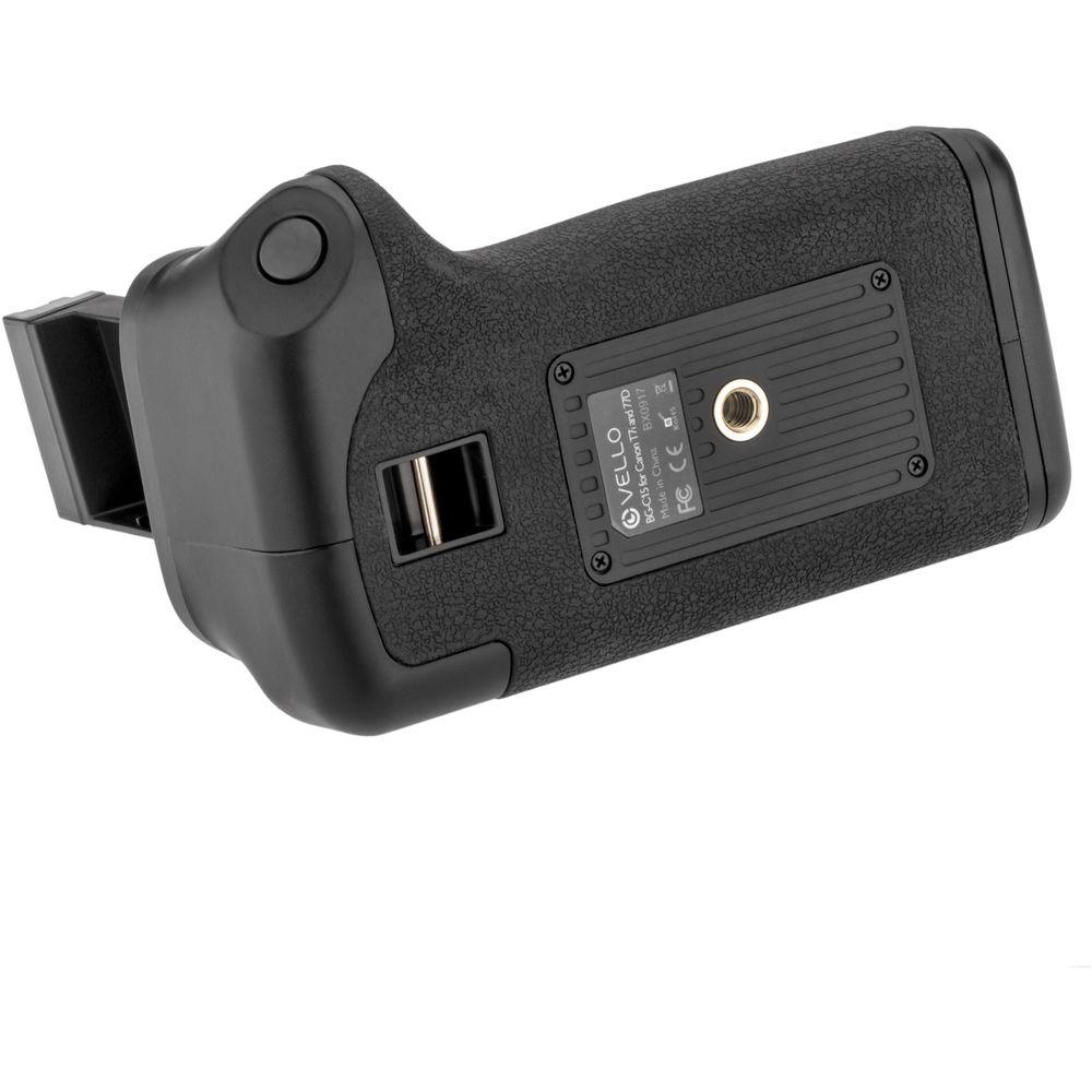 Vello BG-C15 Battery Grip for Canon Rebel T7i and 77D