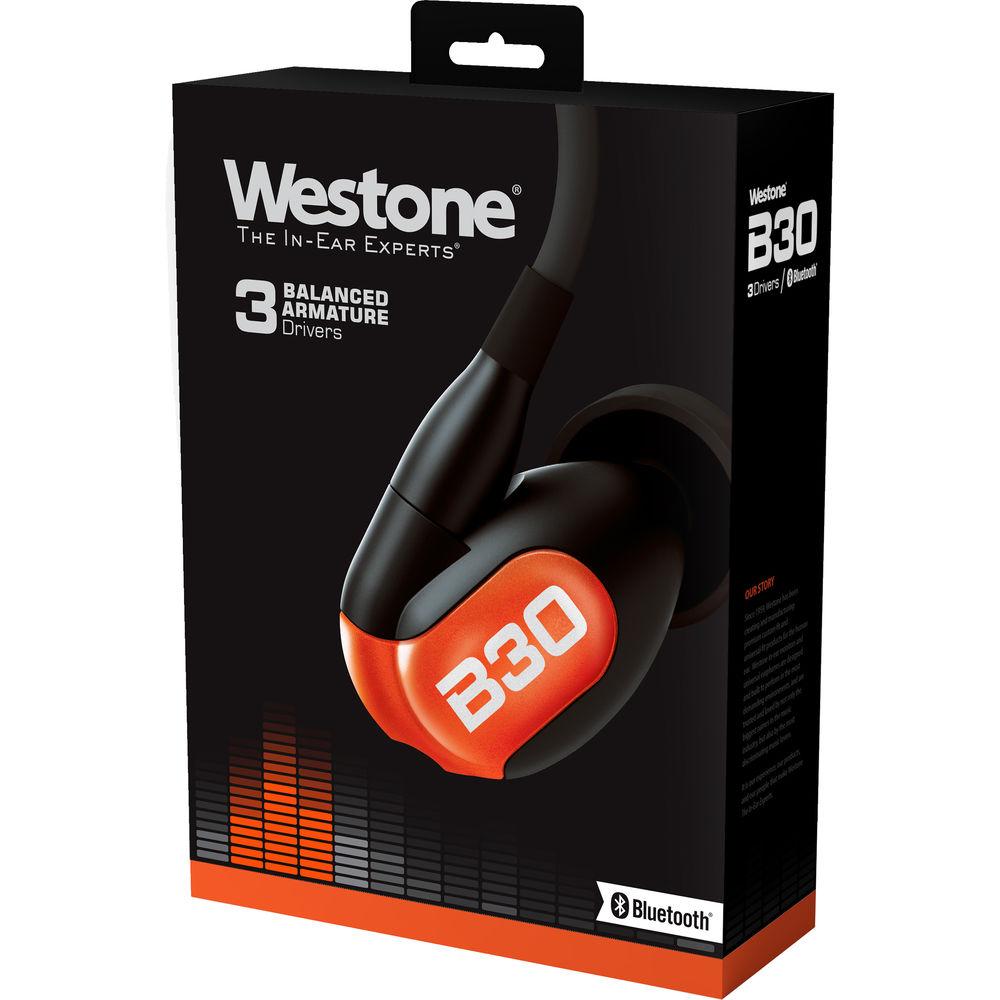 Westone B30 Three-Driver True-Fit Earphones with High-Definition MMCX & Bluetooth Cables