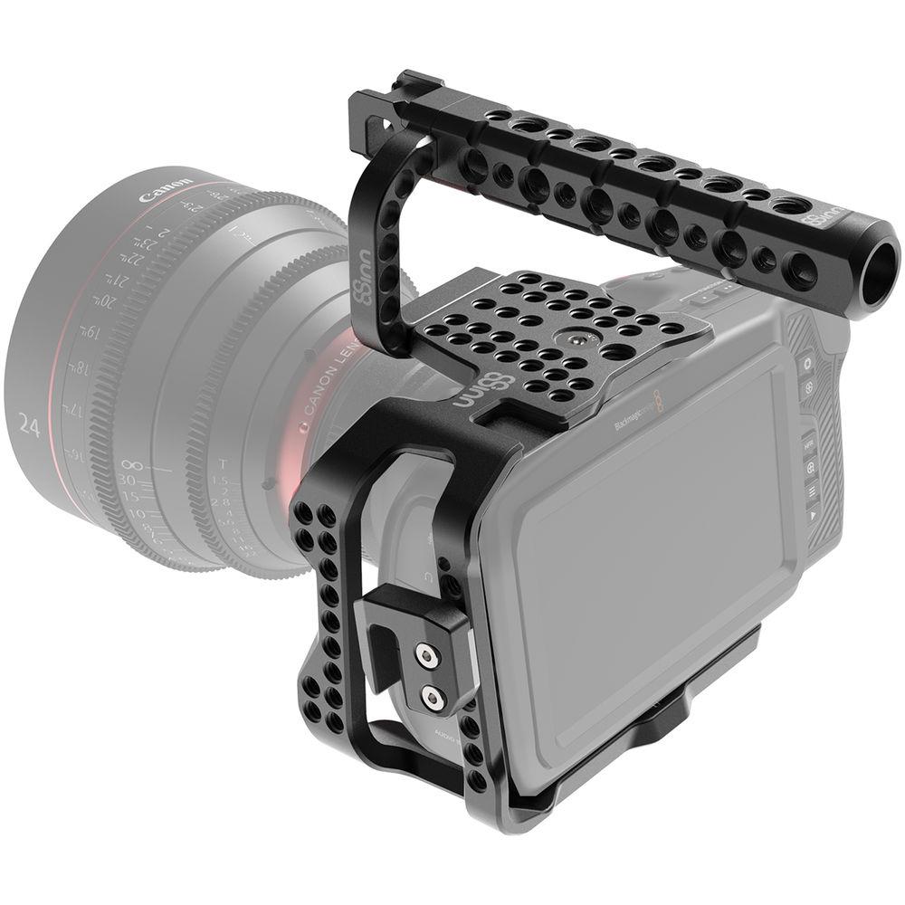 8Sinn Half Cage for Blackmagic Design Pocket Cinema Camera 4K with Top Handle Basic