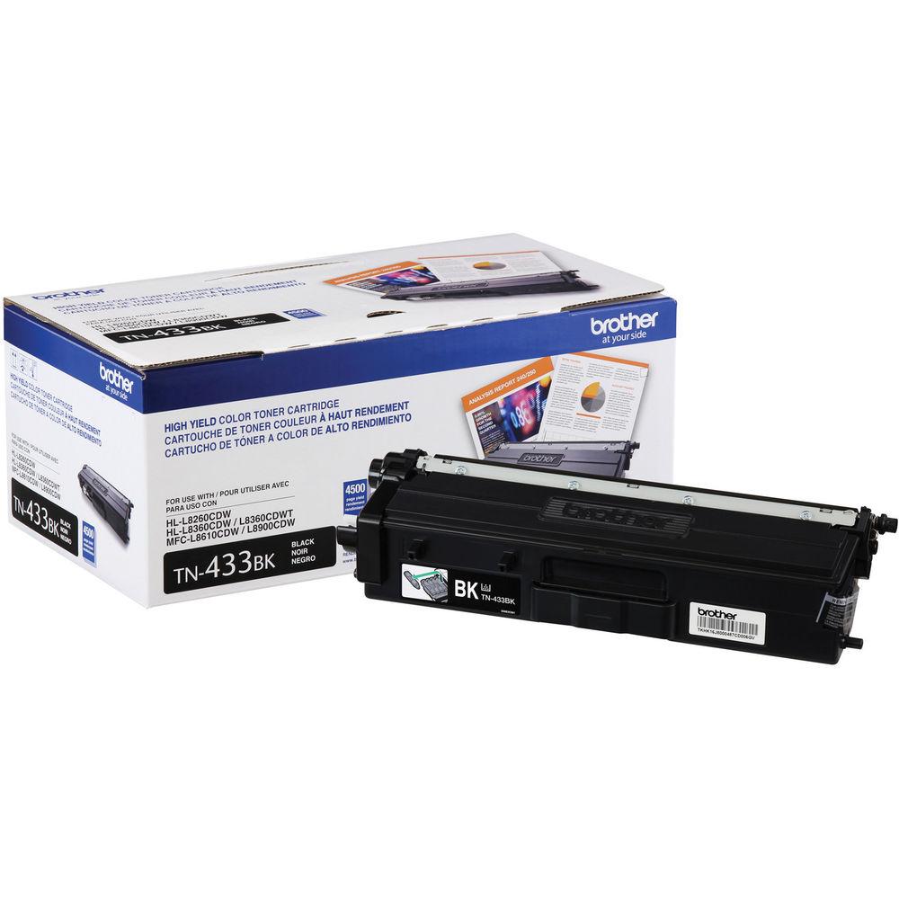 Brother TN433BK Black High-Yield Toner Cartridge