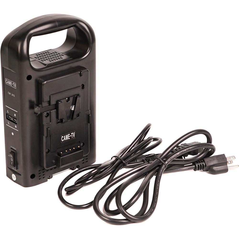 CAME-TV V-Mount Battery Charger with Two 95W Batteries