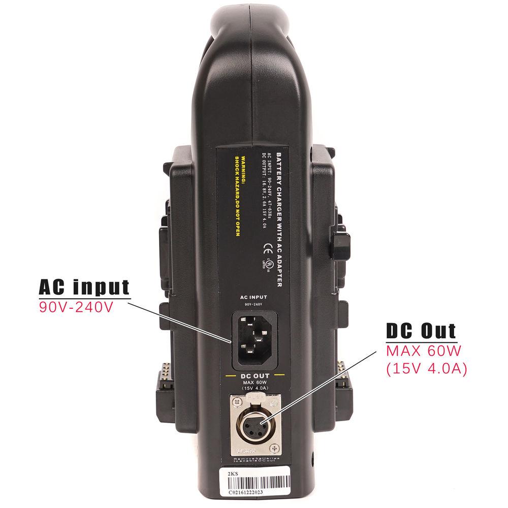 CAME-TV V-Mount Battery Charger with Two 95W Batteries