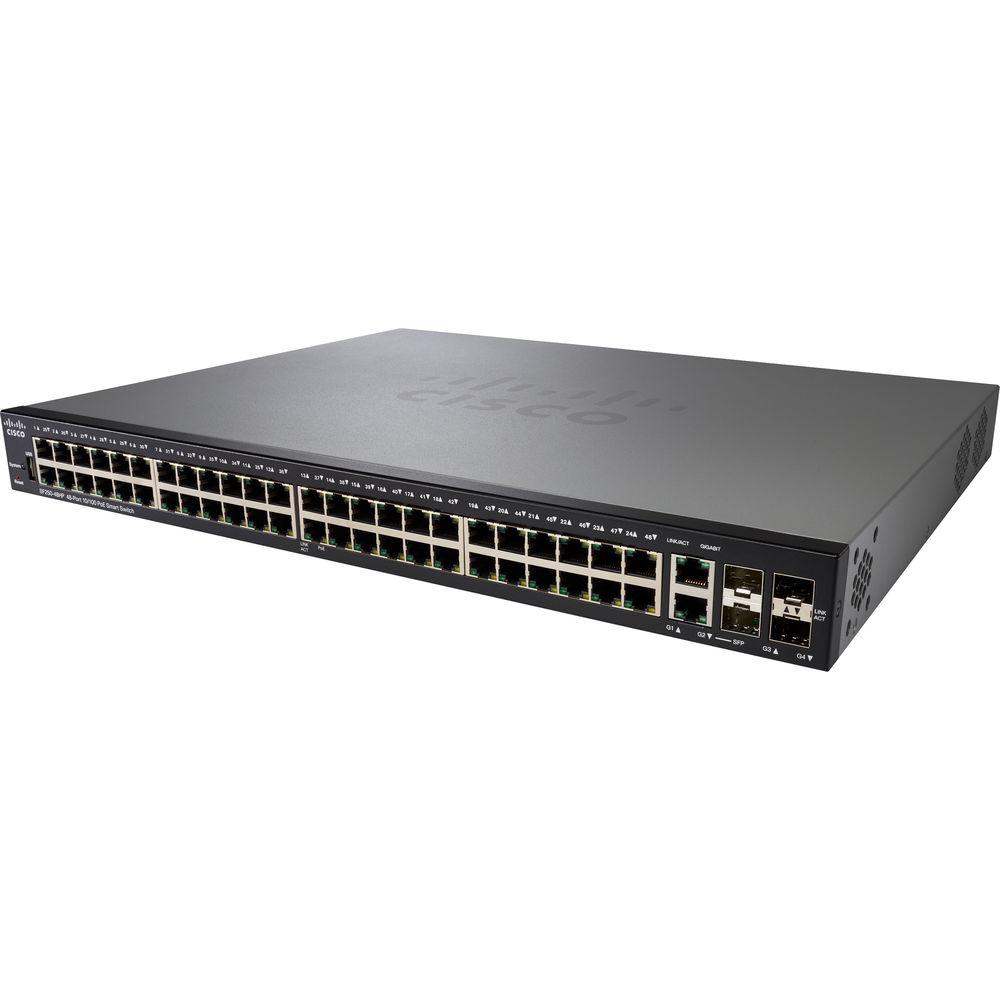 Cisco SF250-48HP 48-Port PoE Fast Ethernet Smart Switch
