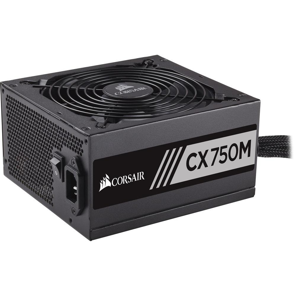 Corsair CX Series CX750M 750W 80 PLUS Bronze Certified Modular ATX Power Supply Unit