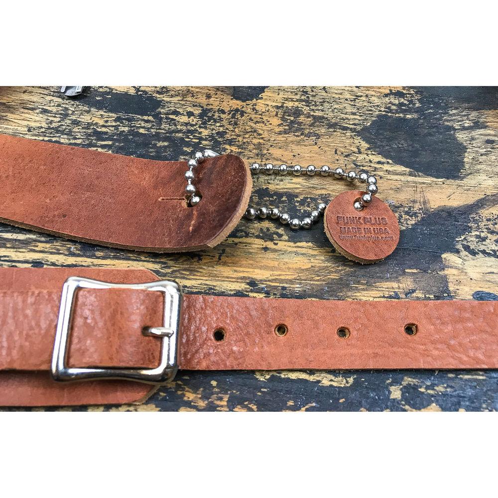Funk Plus Classy Genuine Premium Leather Guitar Strap with Buckle