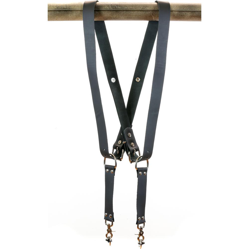 Funk Plus Cowhide Leather Snap Back Harness with 1.5" Wide Straps
