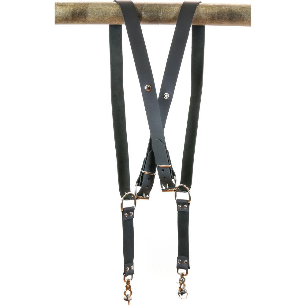 Funk Plus Cowhide Leather Snap Back Harness with 1.5" Wide Straps