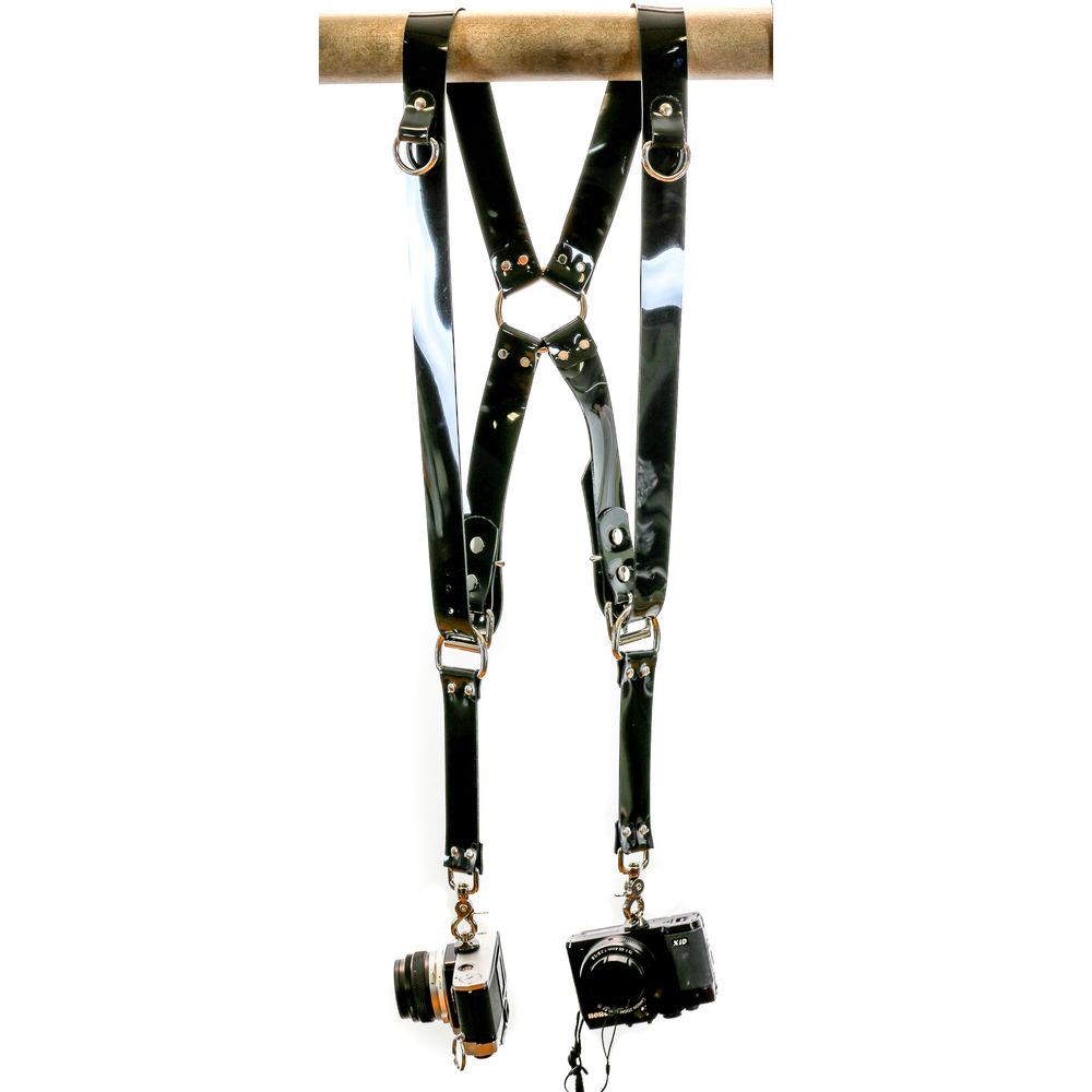 Funk Plus PVC Vinyl Ring Back Harness with 1.5" Wide Straps and D-Rings