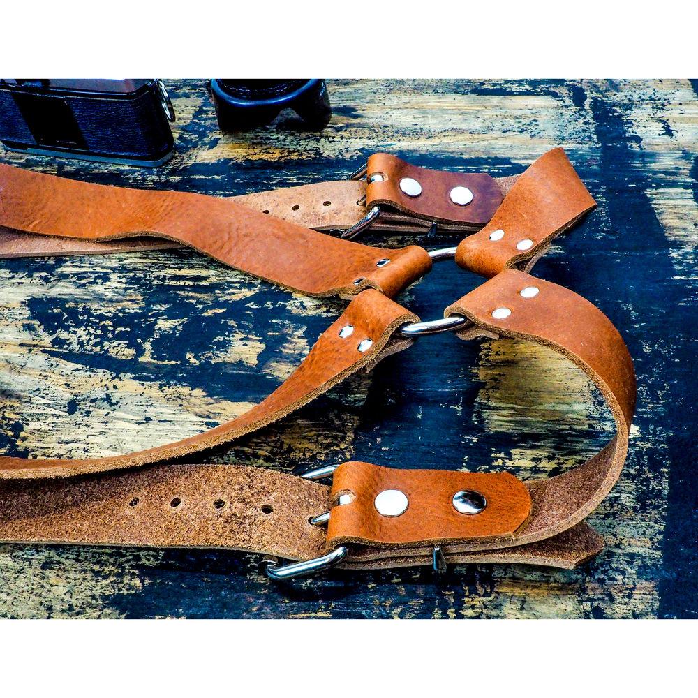 Funk Plus Water Buffalo Leather Ring Back Harness with 1.5" Wide Straps