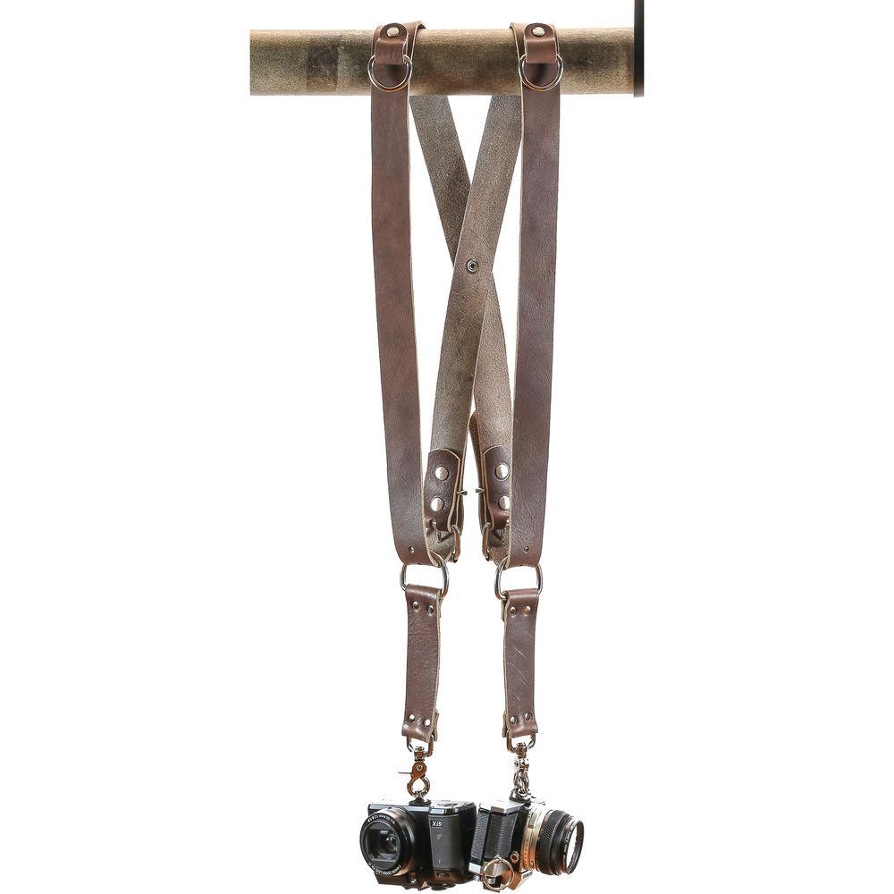 Funk Plus Water Buffalo Leather Snap Back Harness with 1.5" Wide Straps and D-Rings
