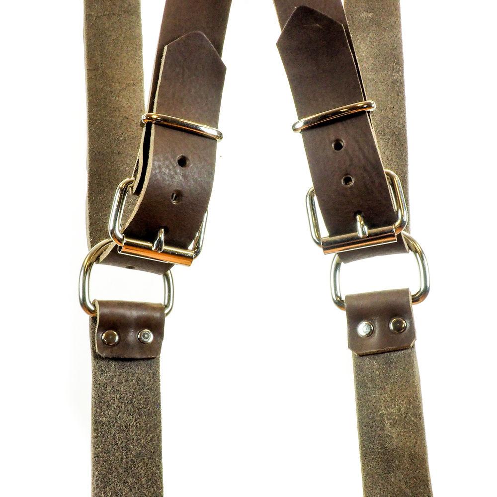 Funk Plus Water Buffalo Leather Snap Back Harness with 1.5" Wide Straps and D-Rings