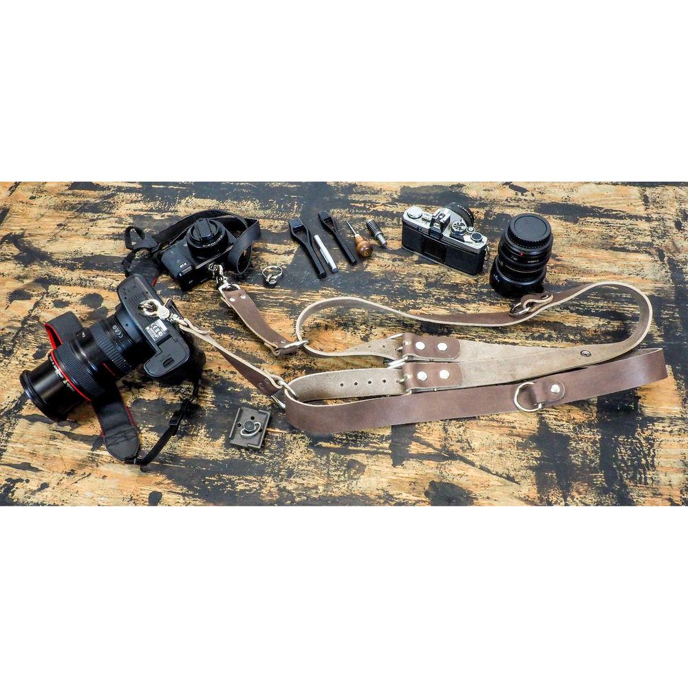 Funk Plus Water Buffalo Leather Snap Back Harness with 1.5" Wide Straps and D-Rings