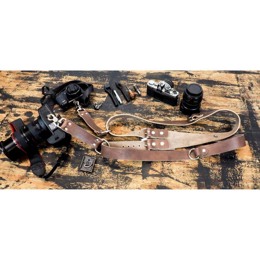Funk Plus Water Buffalo Leather Snap Back Harness with 1.5" Wide Straps and D-Rings