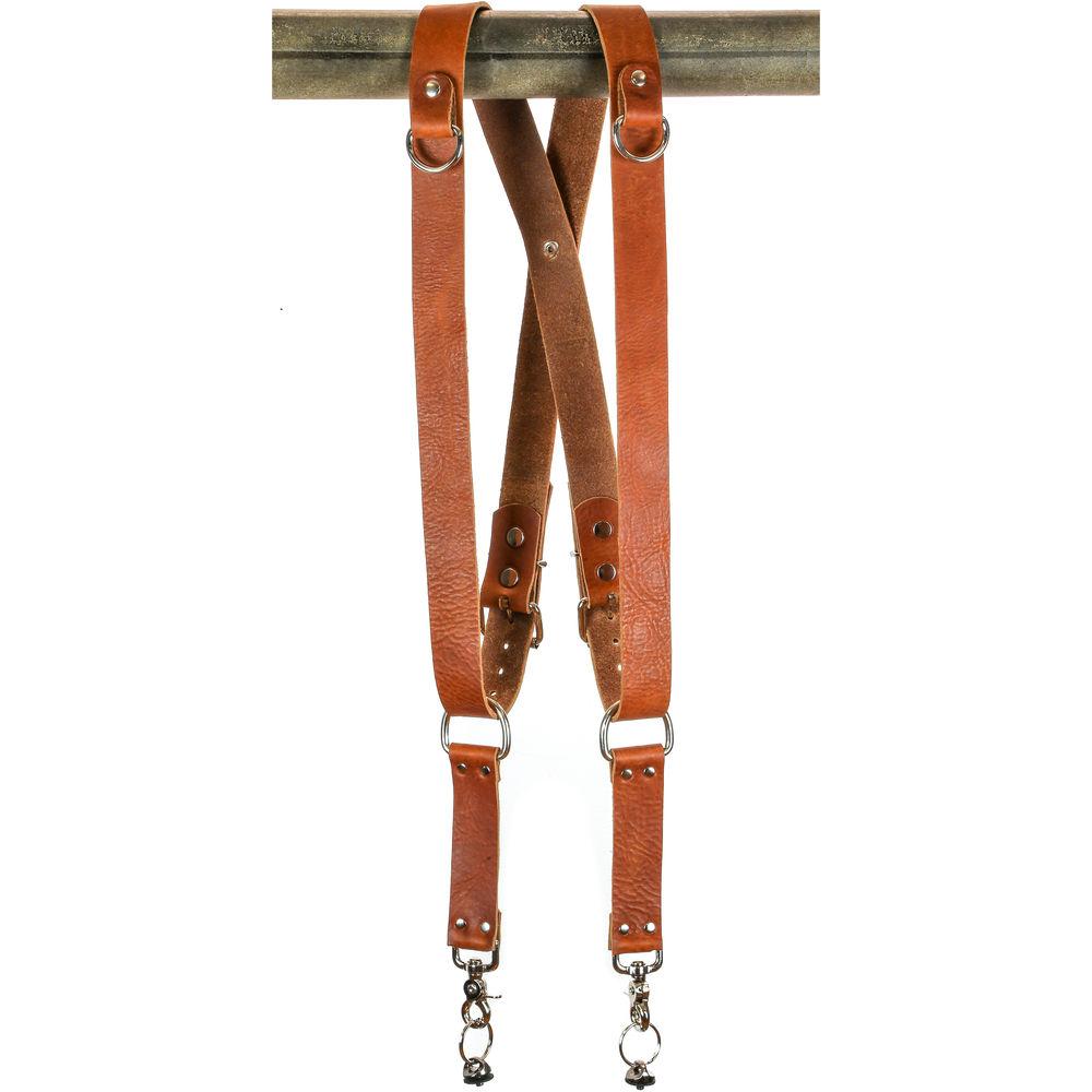 Funk Plus Water Buffalo Leather Snap Back Harness with 1.5" Wide Straps and D-Rings