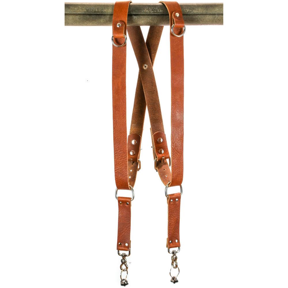Funk Plus Water Buffalo Leather Snap Back Harness with 1.5" Wide Straps and D-Rings