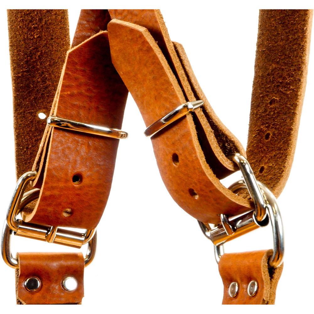 Funk Plus Water Buffalo Leather Snap Back Harness with 1.5" Wide Straps and D-Rings