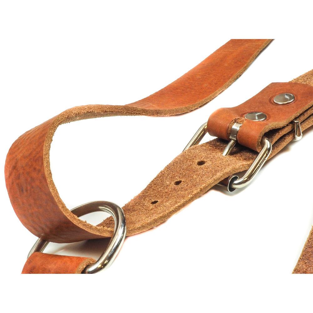 Funk Plus Water Buffalo Leather Snap Back Harness with 1.5" Wide Straps and D-Rings