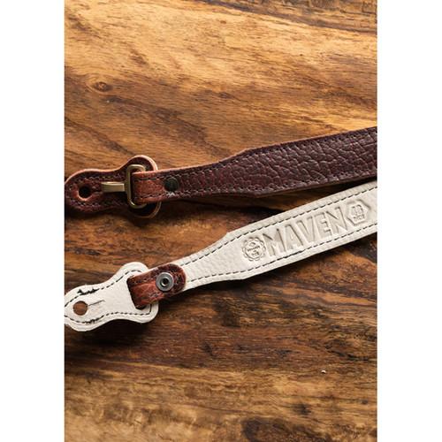 HoldFast Gear 38" Maven Classic American Bison Leather Camera Strap with Hooks & Pads