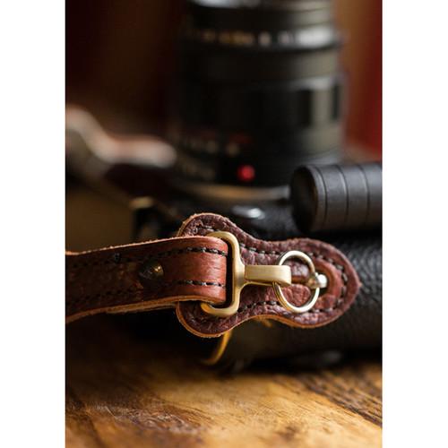 HoldFast Gear 38" Maven Classic American Bison Leather Camera Strap with Hooks & Pads