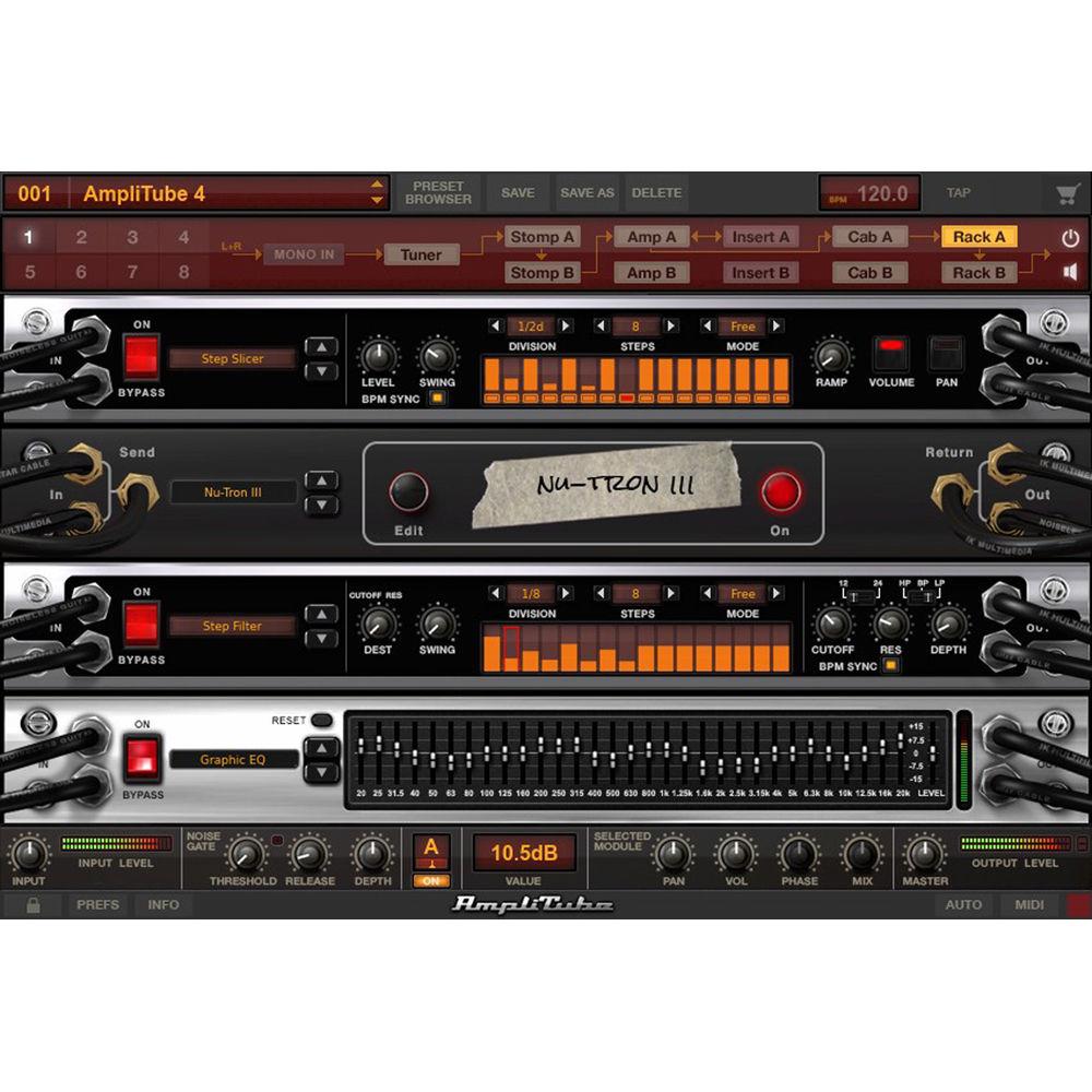 IK Multimedia AmpliTube 4 Deluxe - Guitar Amplifier and Cabinet Emulation Software