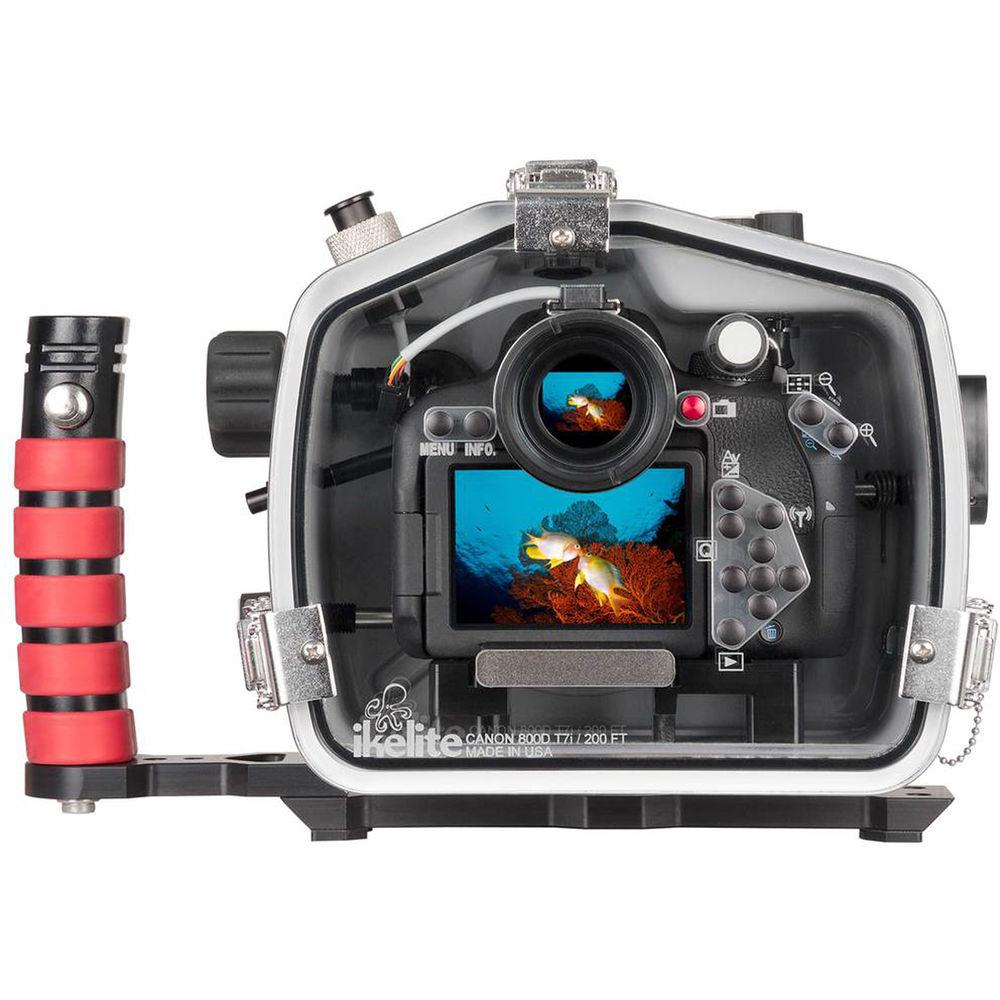 Ikelite 200DL Underwater Housing for Canon EOS Rebel T7i with Dry Lock Port Mount
