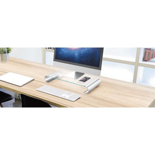 j5create Aluminum & Tempered Glass Monitor Stand