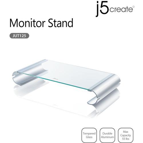 j5create Aluminum & Tempered Glass Monitor Stand