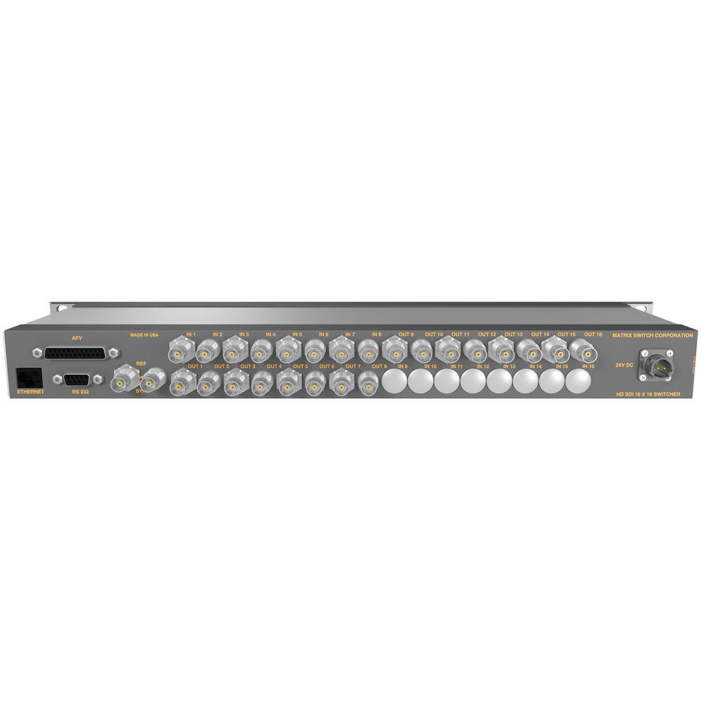Matrix Switch 8 x 16 3G-SDI Video Router with Status Panel
