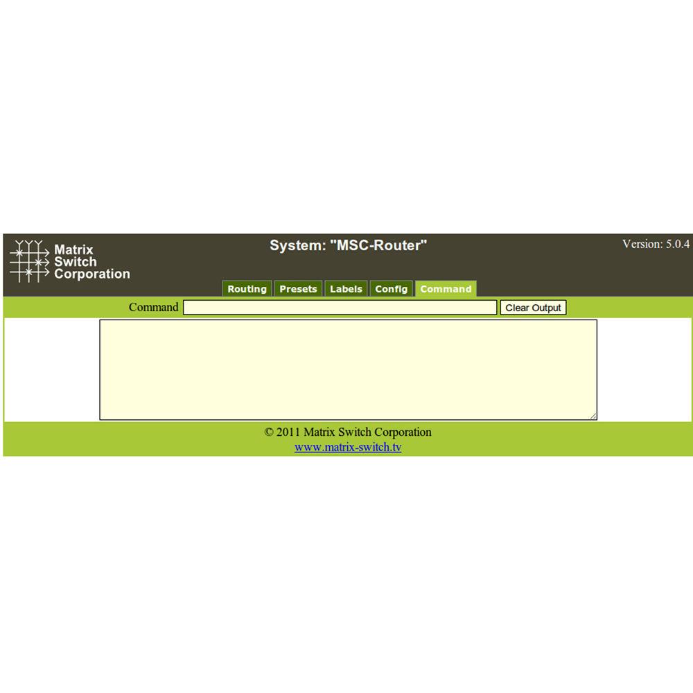 Matrix Switch 8 x 16 3G-SDI Video Router with Status Panel