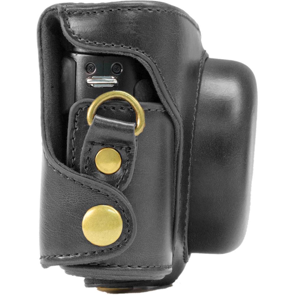 MegaGear Ever Ready PU Leather Camera Case with Strap for Panasonic DMC-LX7