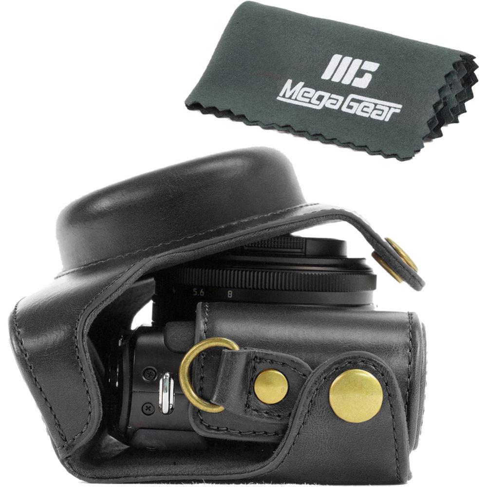 MegaGear Ever Ready PU Leather Camera Case with Strap for Panasonic DMC-LX7