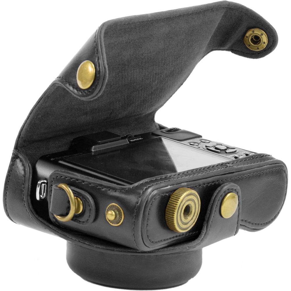 MegaGear Ever Ready PU Leather Camera Case with Strap for Panasonic DMC-LX7