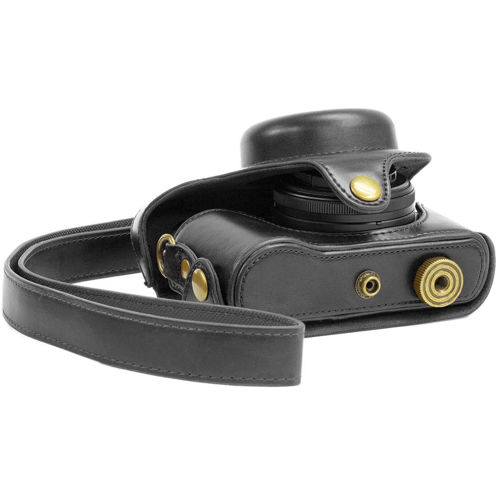 MegaGear Ever Ready PU Leather Camera Case with Strap for Panasonic DMC-LX7