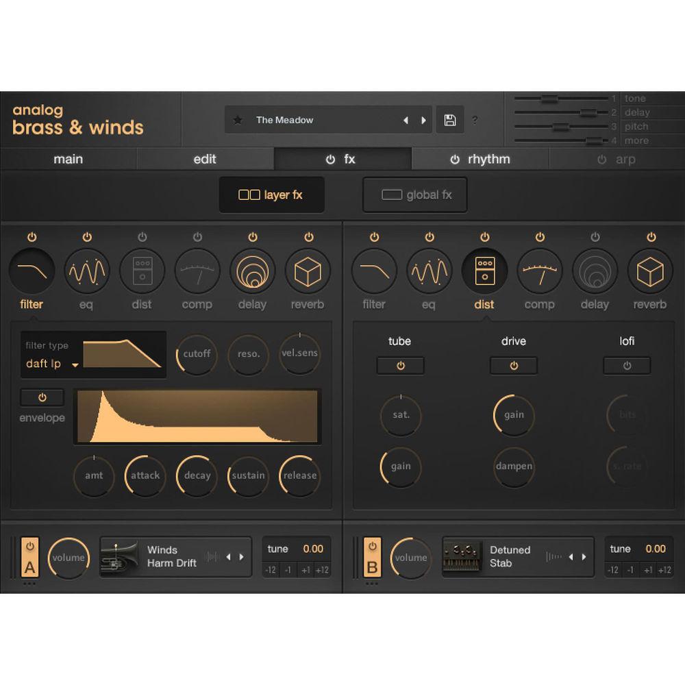 Output Analog Brass & Winds - Virtual Instrument Plug-In