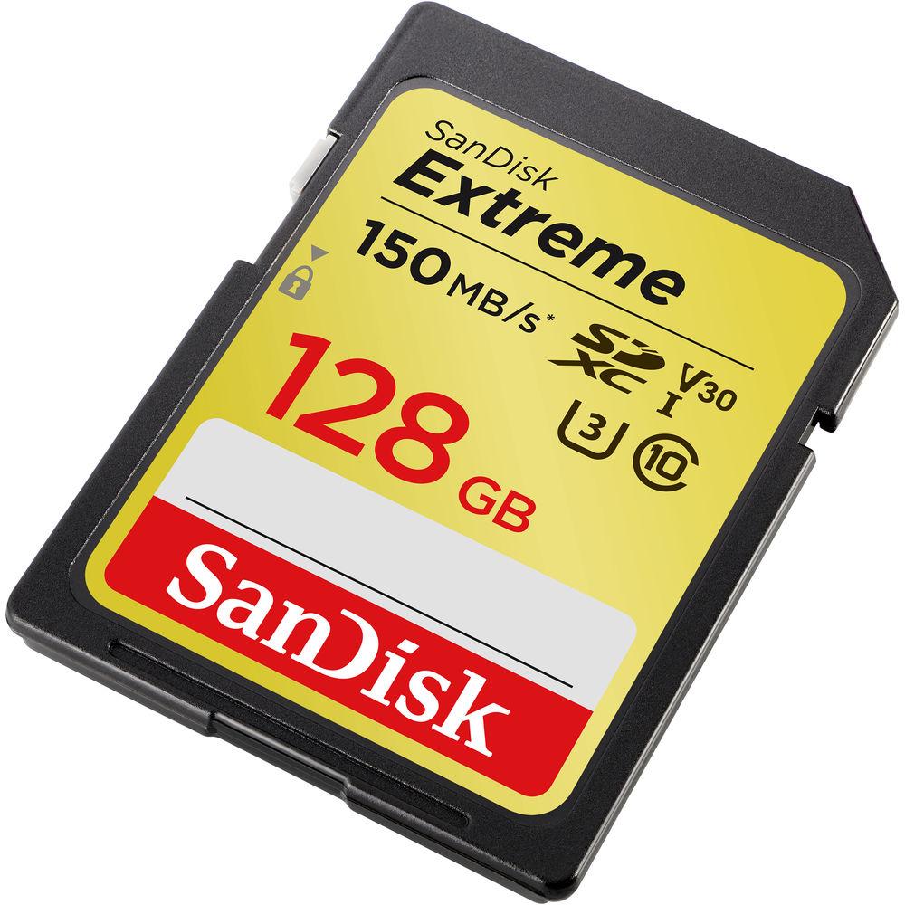 SanDisk 128GB Extreme UHS-I SDXC Memory Card