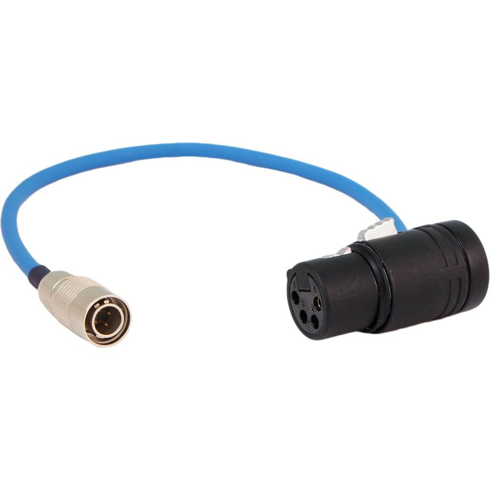 Cable Techniques Hirose 4-Pin to Low-Profile XLR-4F DC Power Cable