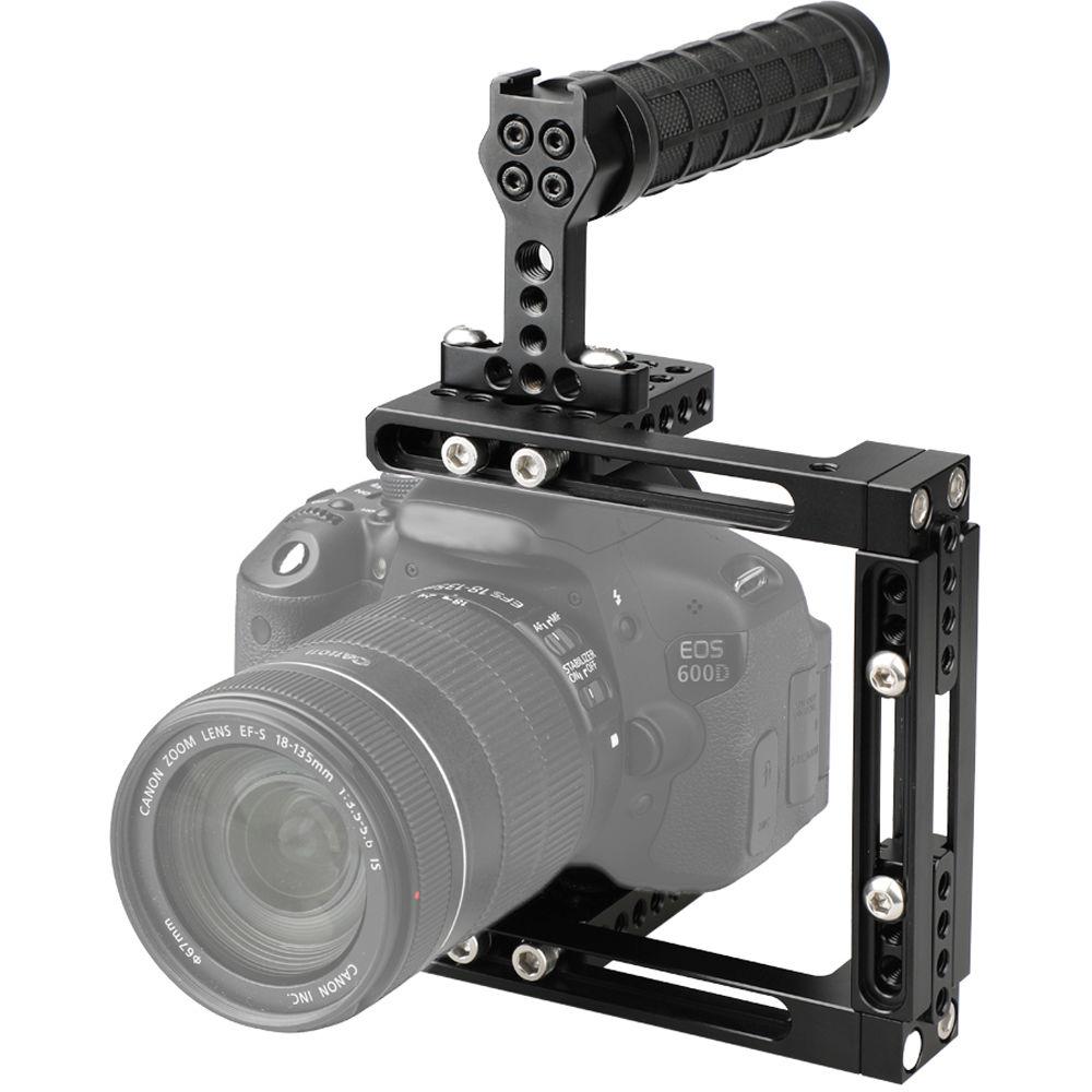 CAMVATE Dual-Use Adjustable Cage with Rubber Top Handle