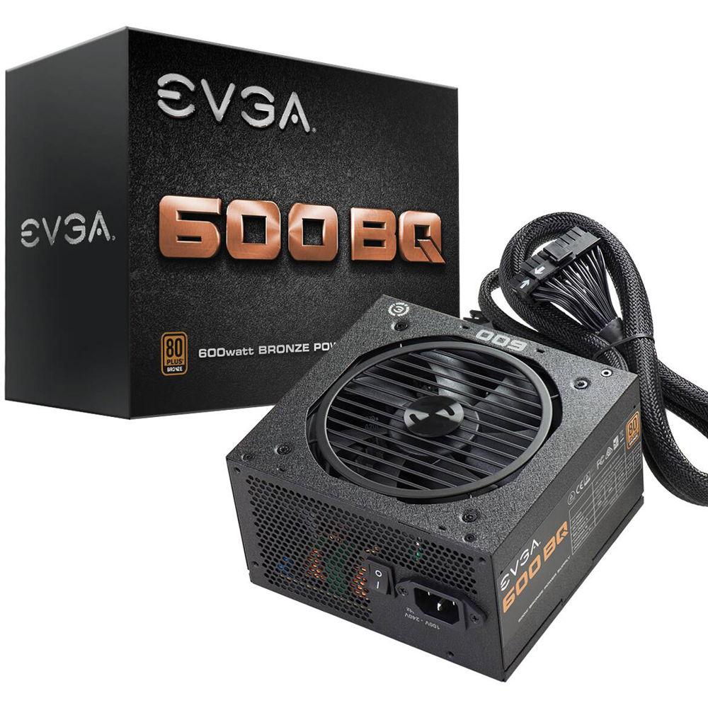 EVGA 600 BQ 600W 80-Plus Bronze Semi-Modular Power Supply