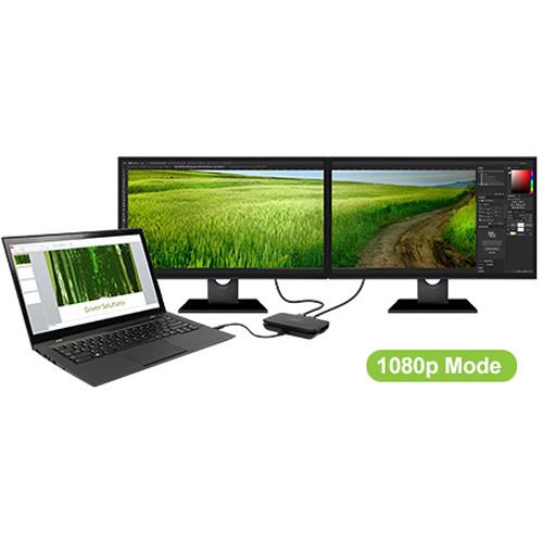 IOGEAR USB Type-C Triple Video Docking Station with 60W Power Delivery