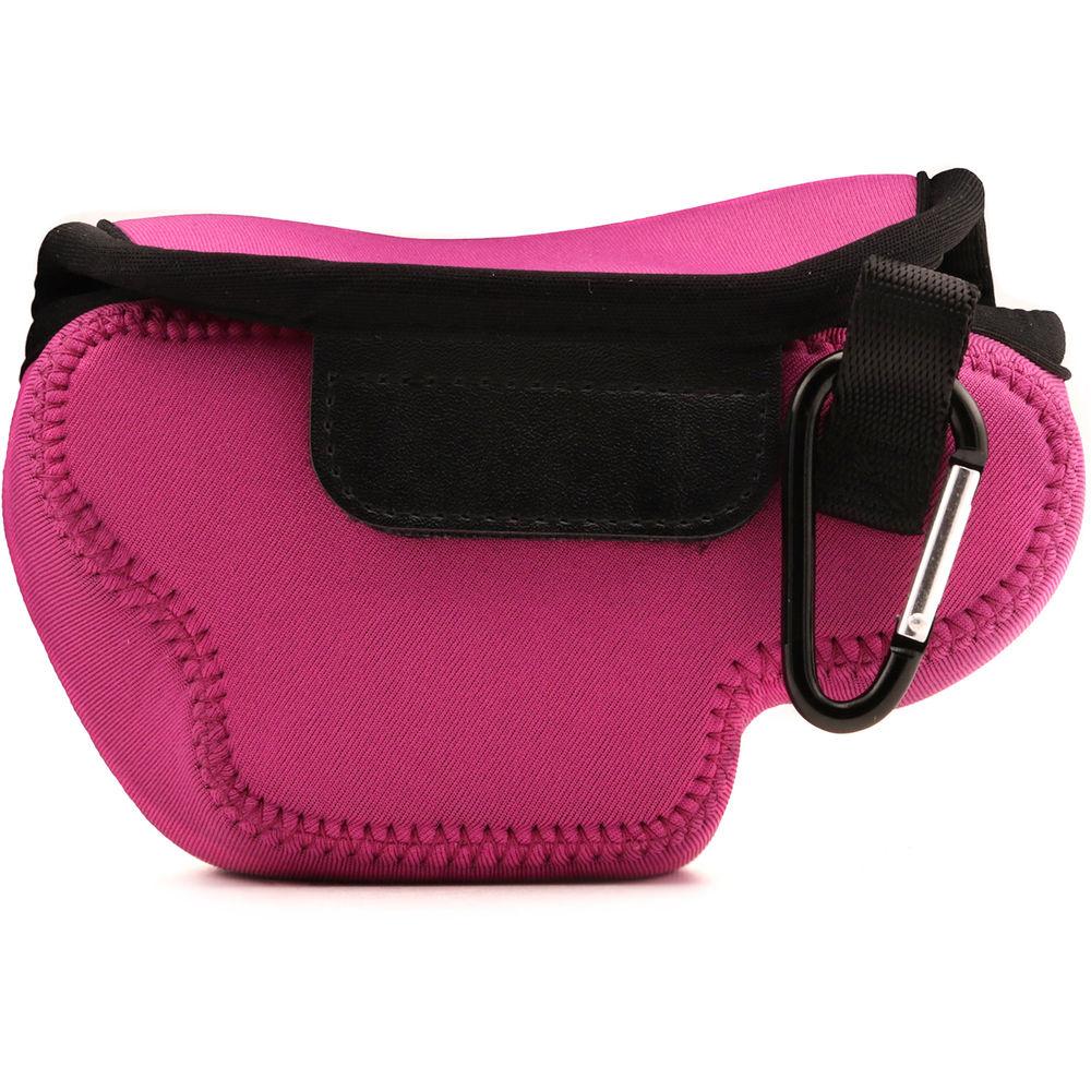 MegaGear Ultra-Light Neoprene Camera Case with Carabiner for Olympus OM-D E-M10 Mark III with 14-42mm