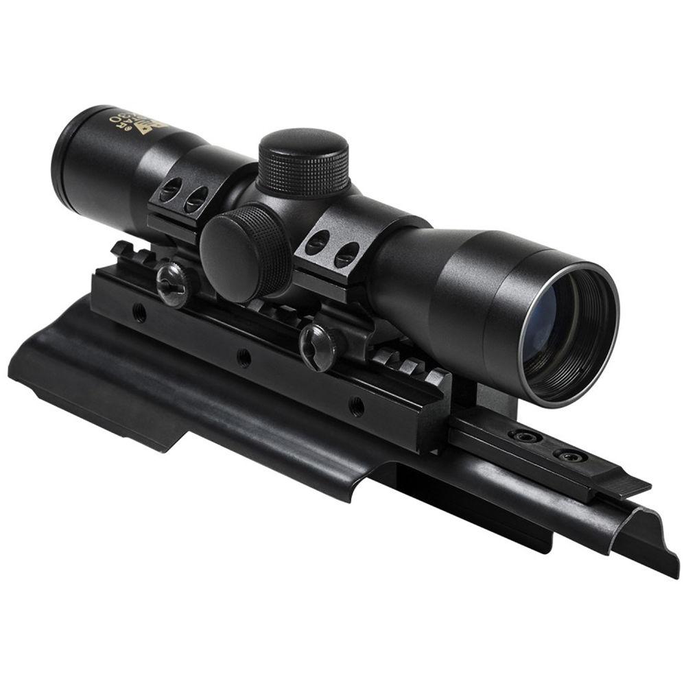 NcSTAR 4x30 Compact Scope with AK Tri-Rail Mount & 1" Ring Pair Combo