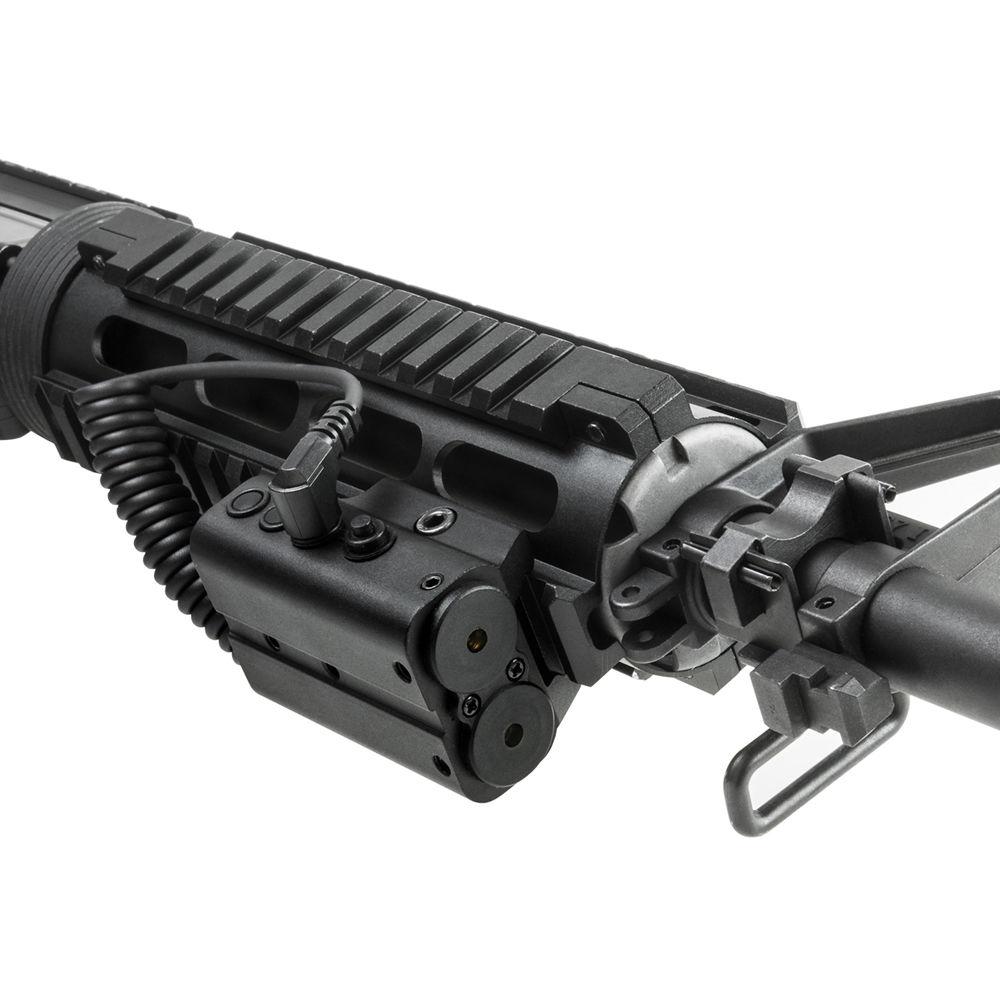 NcSTAR APXLRGB Red & Green Aiming Laser with Picatinny Base & Remote Pressure Switch