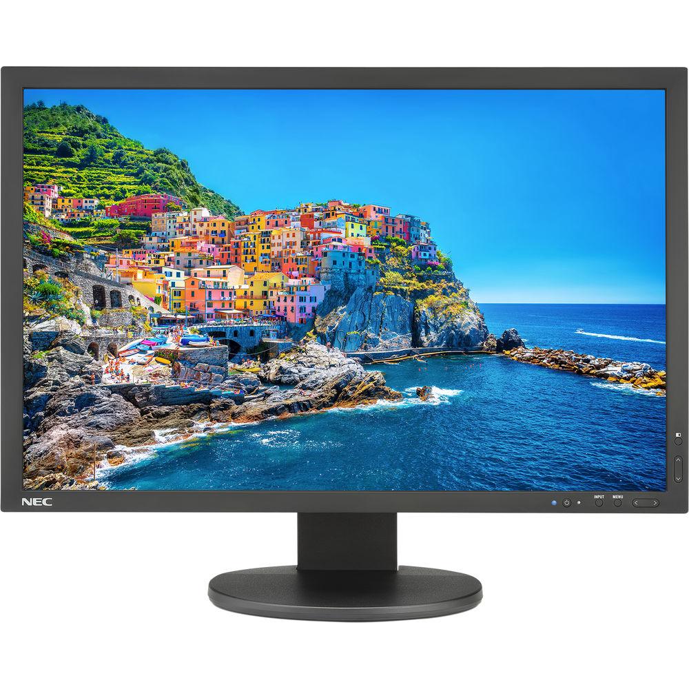 NEC PA243W-BK-SV 24.1" 16:10 Wide Gamut IPS Monitor