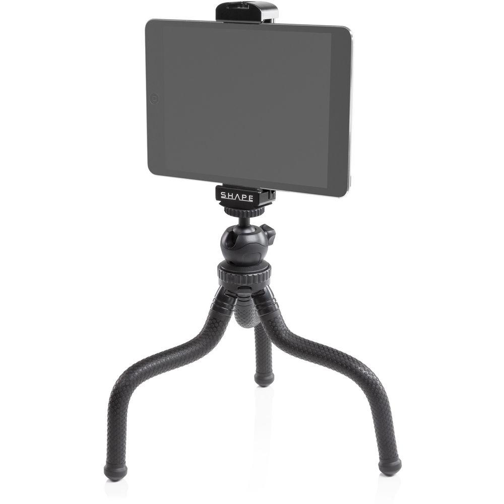SHAPE Tablet Aluminum Mount and Tripod Flexible Grip with Ball Head
