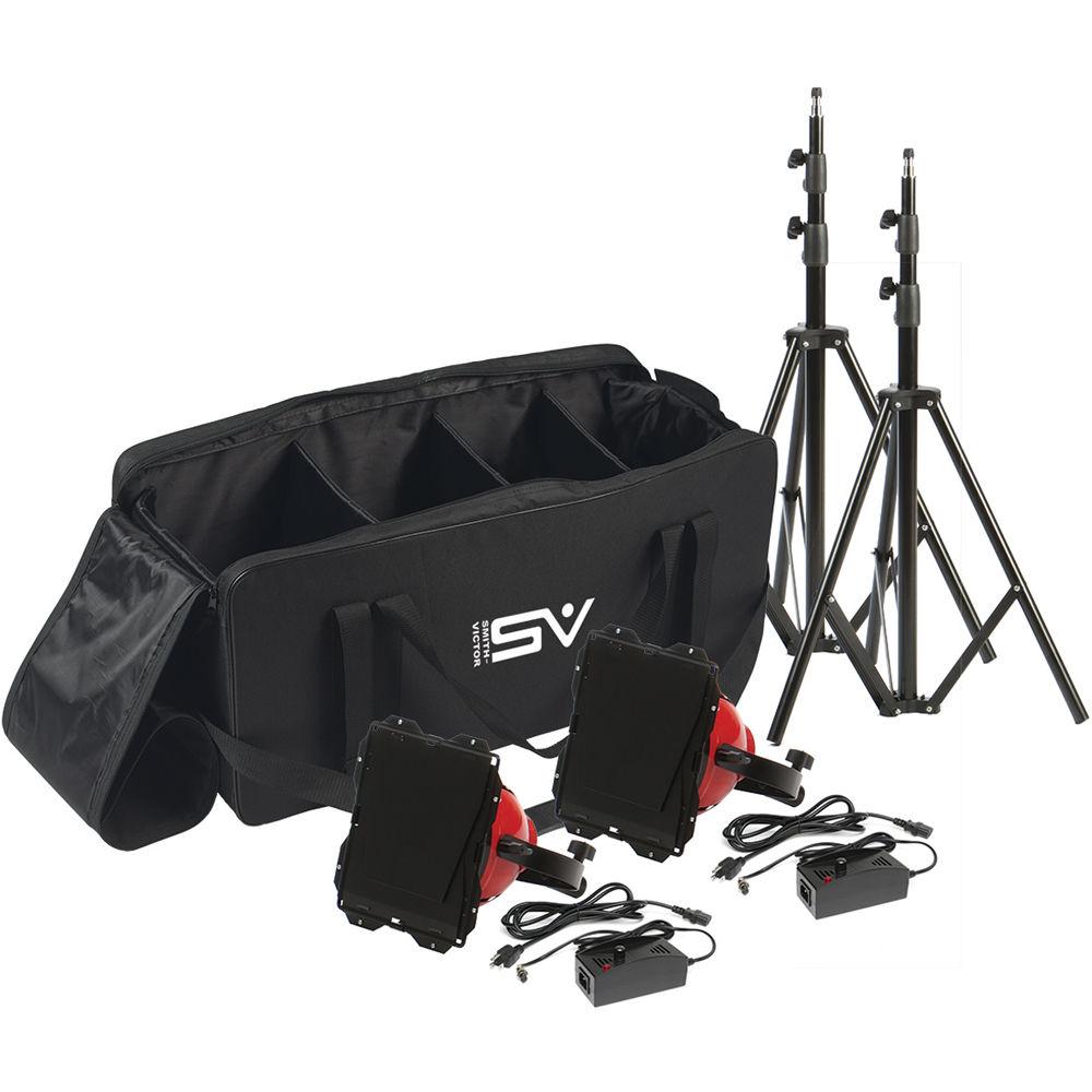 Smith-Victor LadyBug LED 2-Light Kit with Case