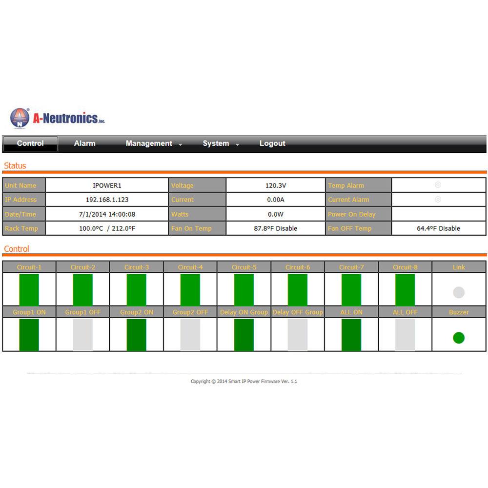 A-Neutronics ANI-RPS08-15 Power Control Center