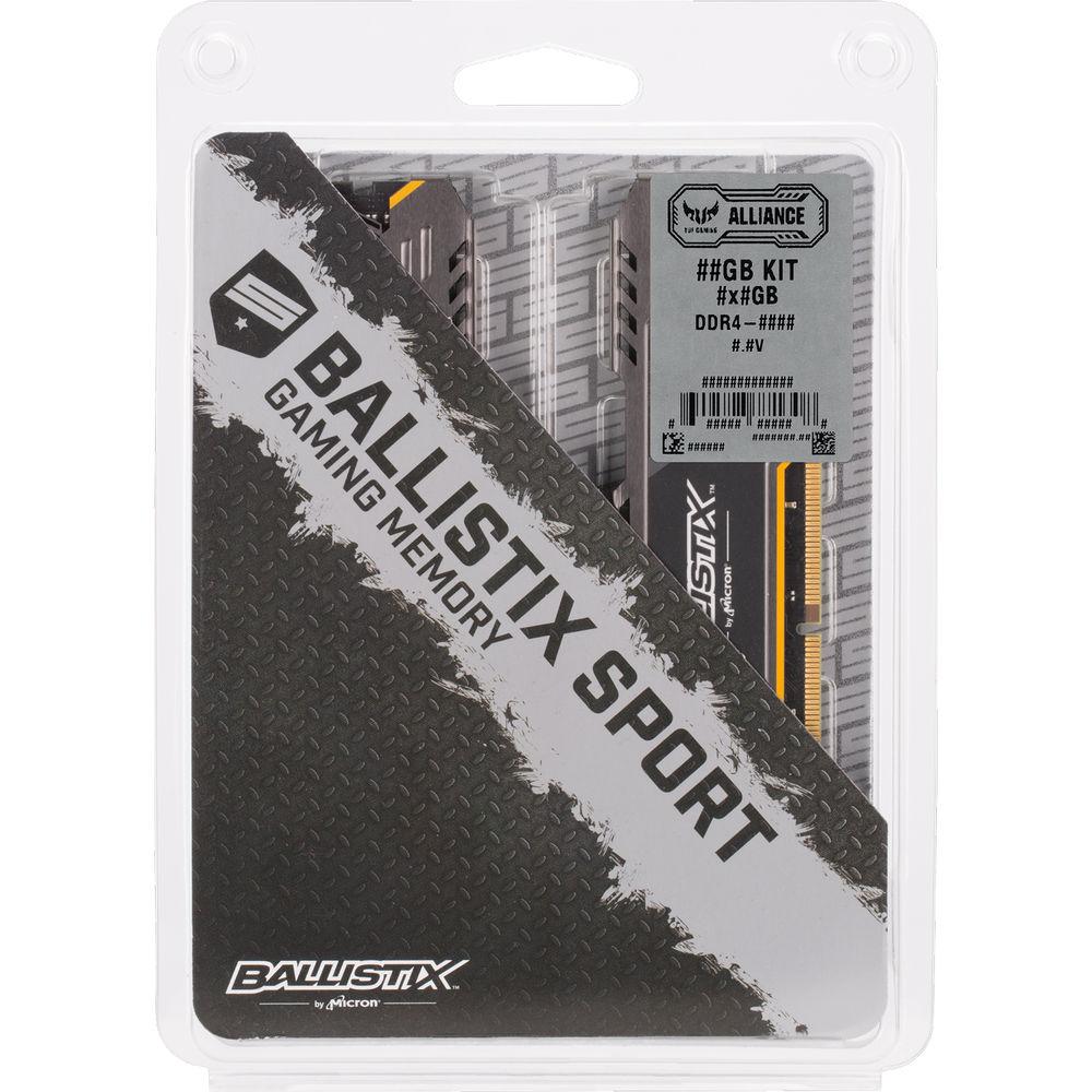 Ballistix 16GB Sport AT Series DDR4 2666 MHz SR UDIMM Memory Kit